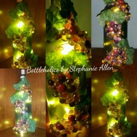 Lighted Wine Bottle - Tuscany - Handcrafted - Kitchen Decor   262001747475